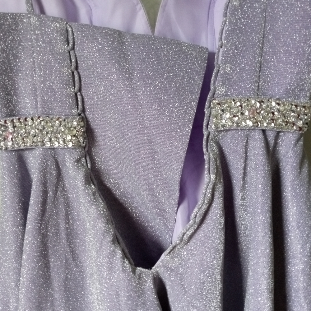 Lavender Rhinestone Dress - Picture 4 of 5